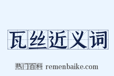 瓦丝近义词是什么意思的图片